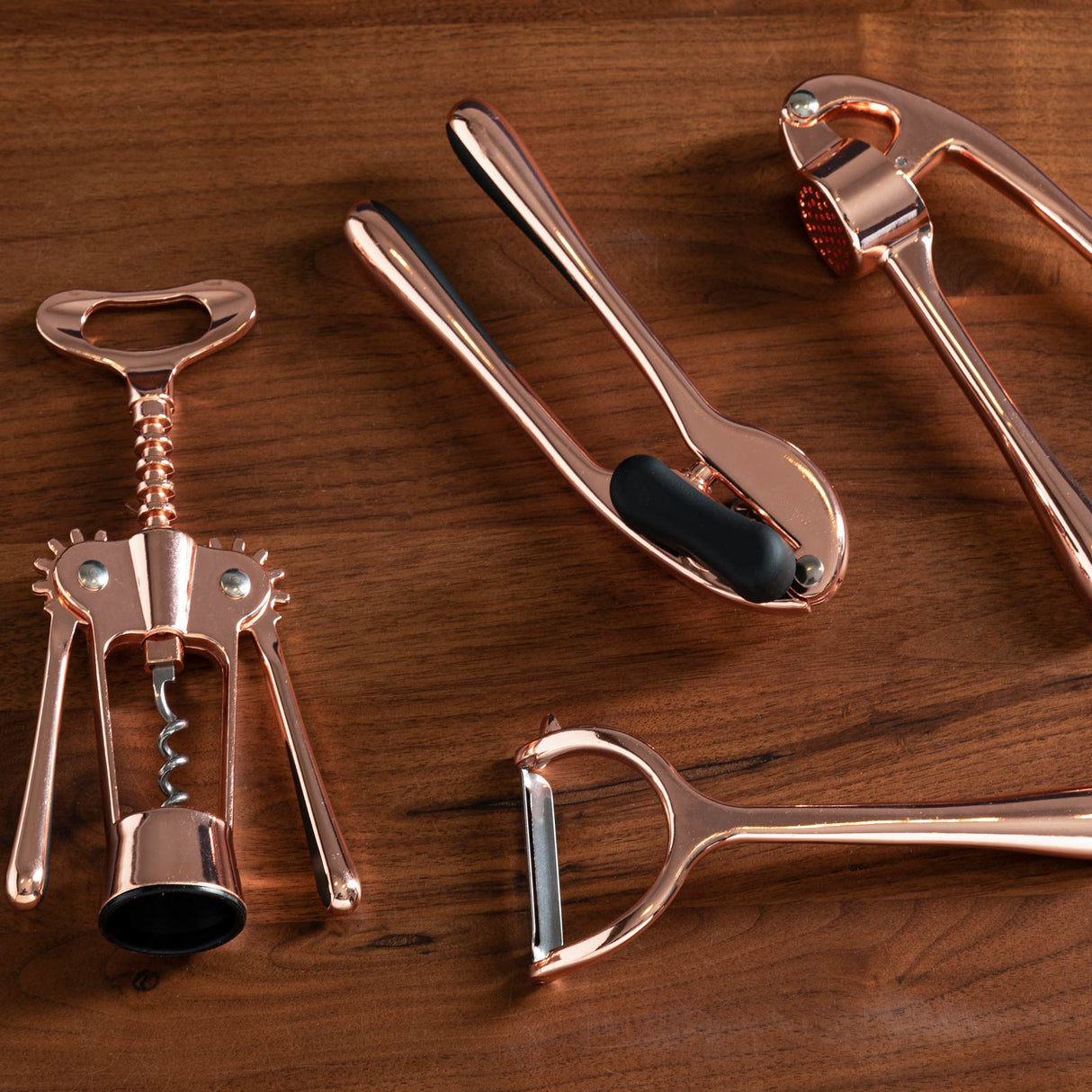 Rose Gold 5 Piece Kitchen Gadget Set