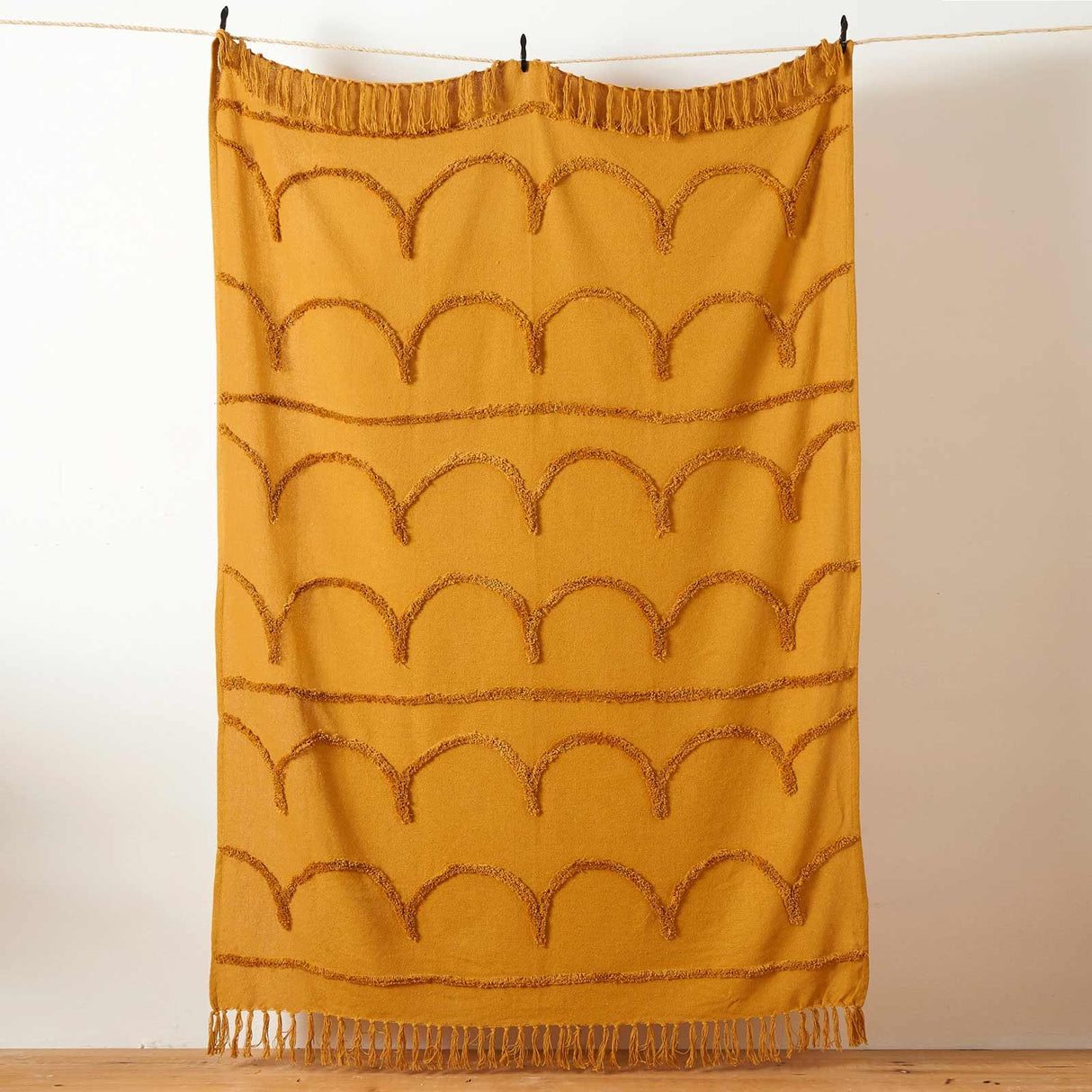 Jakarta Tufted Throw Ochre