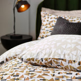 City Abstract Cotton Rich Reversible Duvet Cover Set