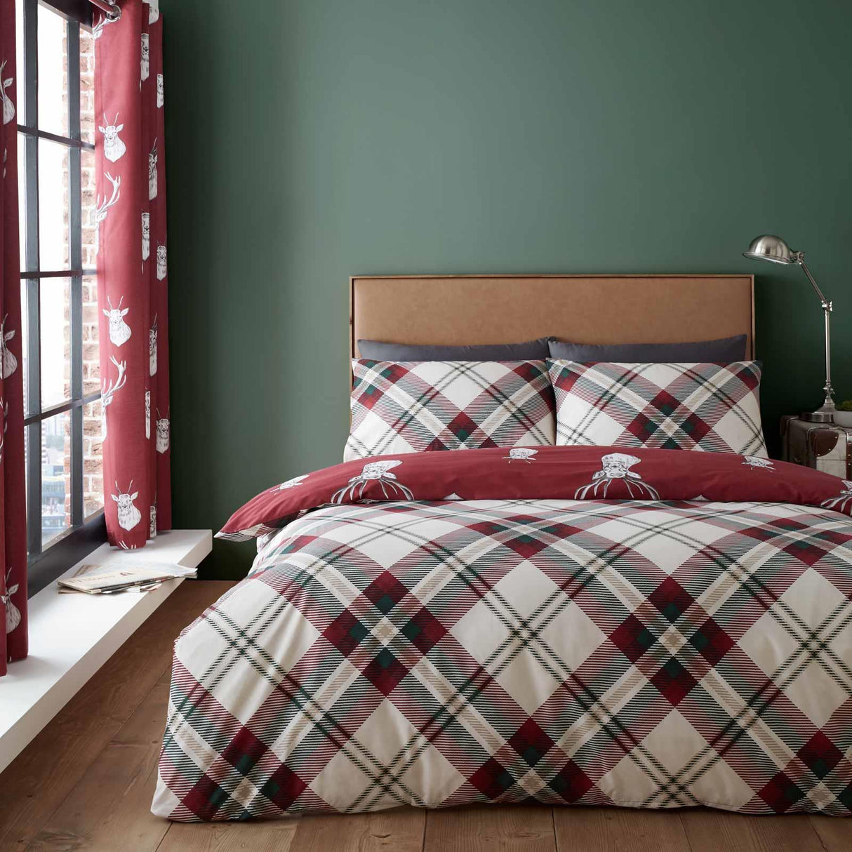 Munro Stag Check Duvet Cover Set