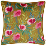 House of Bloom Poppy Saffron Cushion Cover 17" x 17"