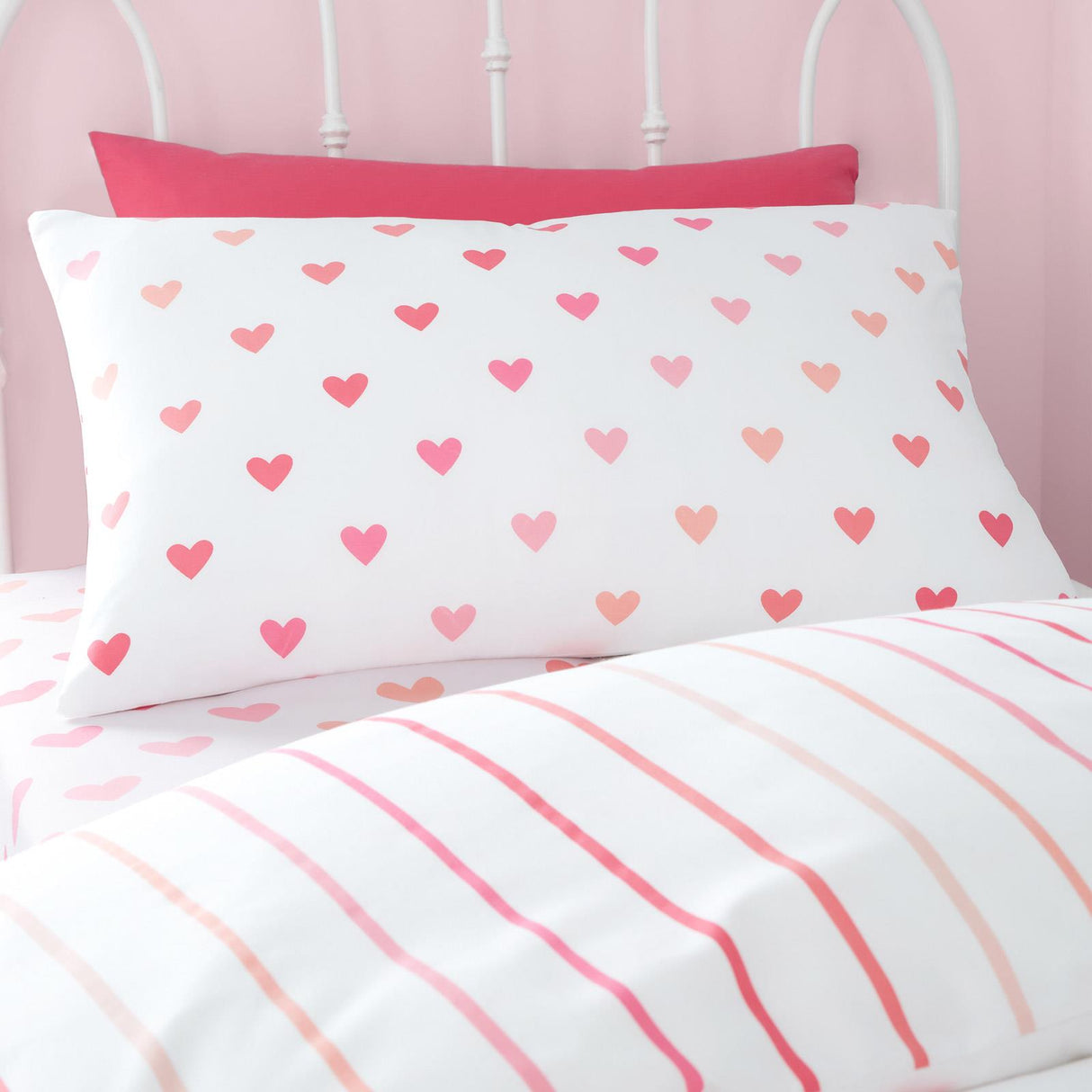 Hearts & Stripes Duvet Cover Set Twin Pack