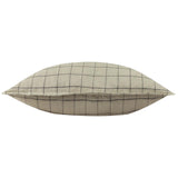 Linen Grid Check Cushion Cover