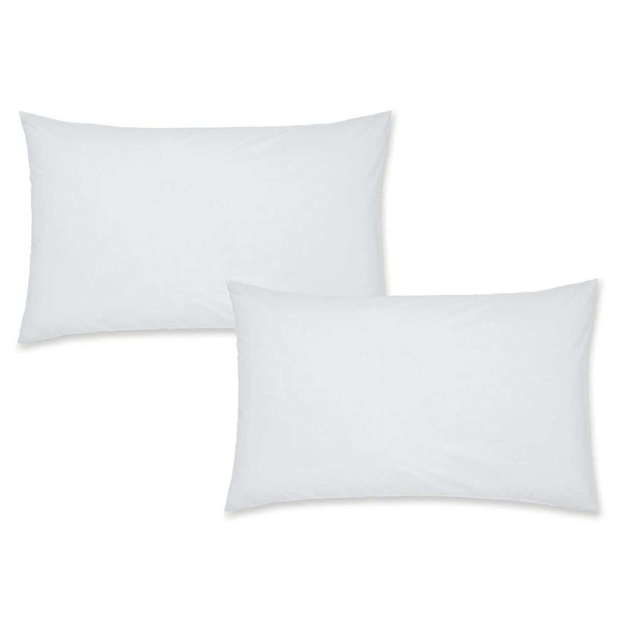 Easy-Iron Percale Pillowcase Pair White