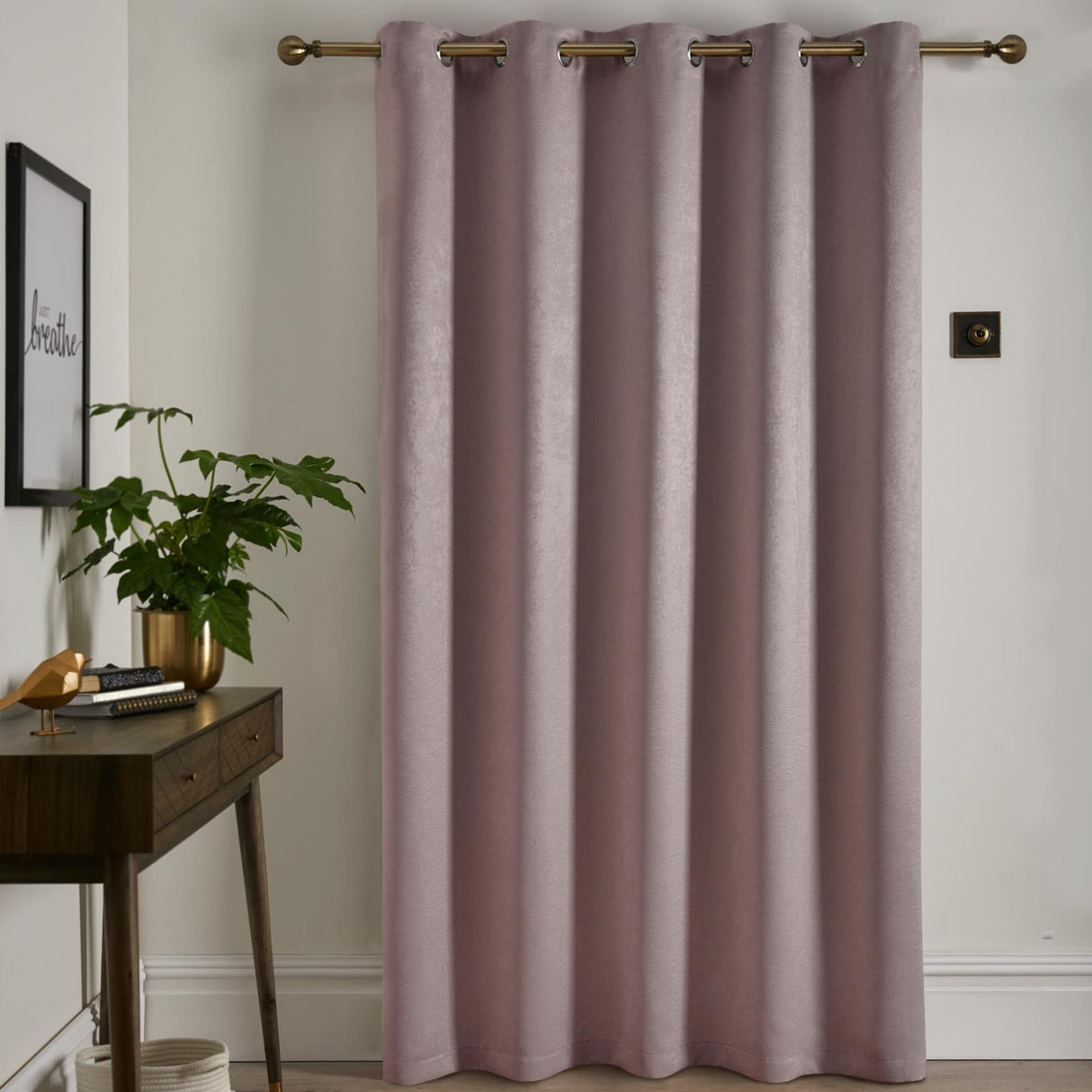 Strata Woven Thermal Door Curtain 66" x 84"