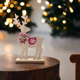 Wooden Xmas Reindeer Decoration