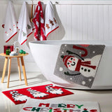 Christmas Snowman Bath Mat