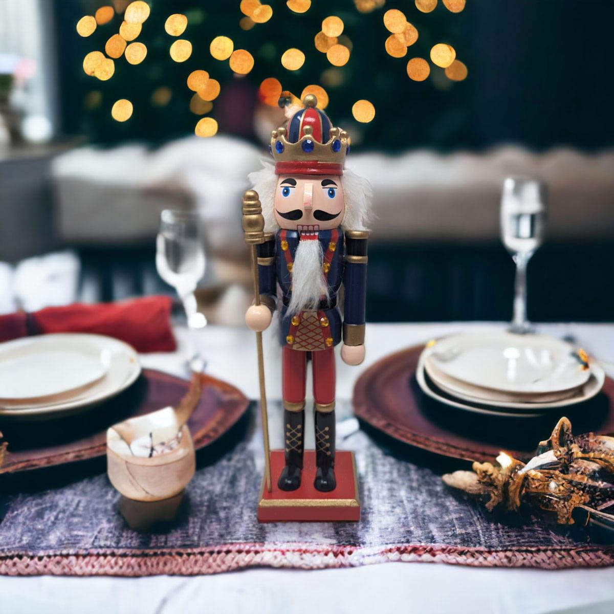 Traditional Christmas Nutcracker with Sceptre