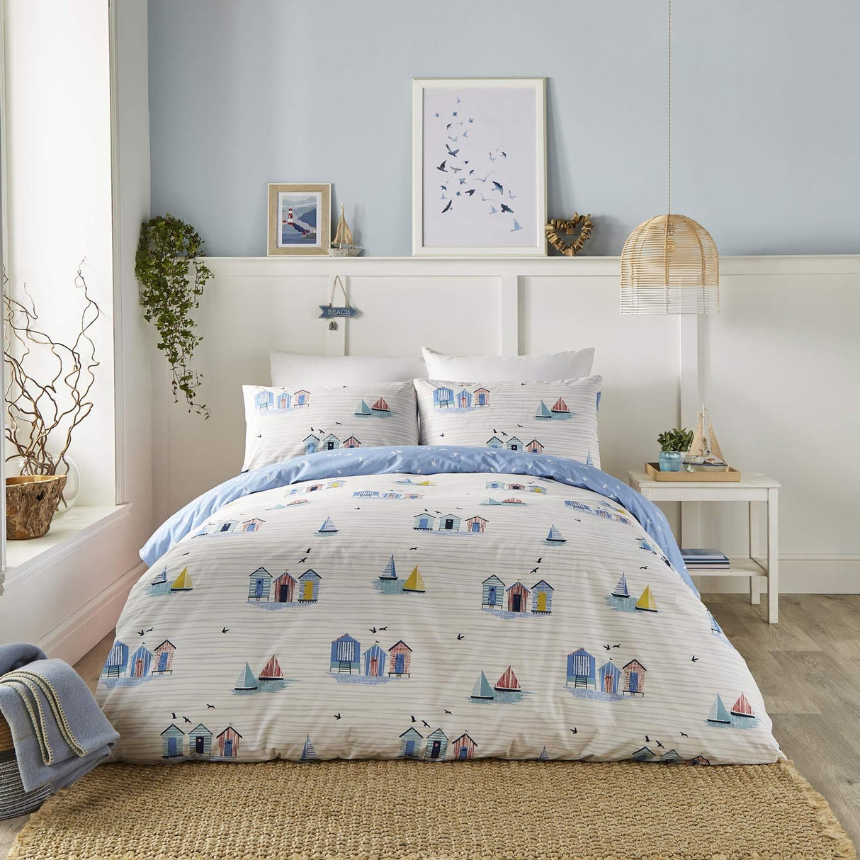 Beach Huts Duvet Cover Sets