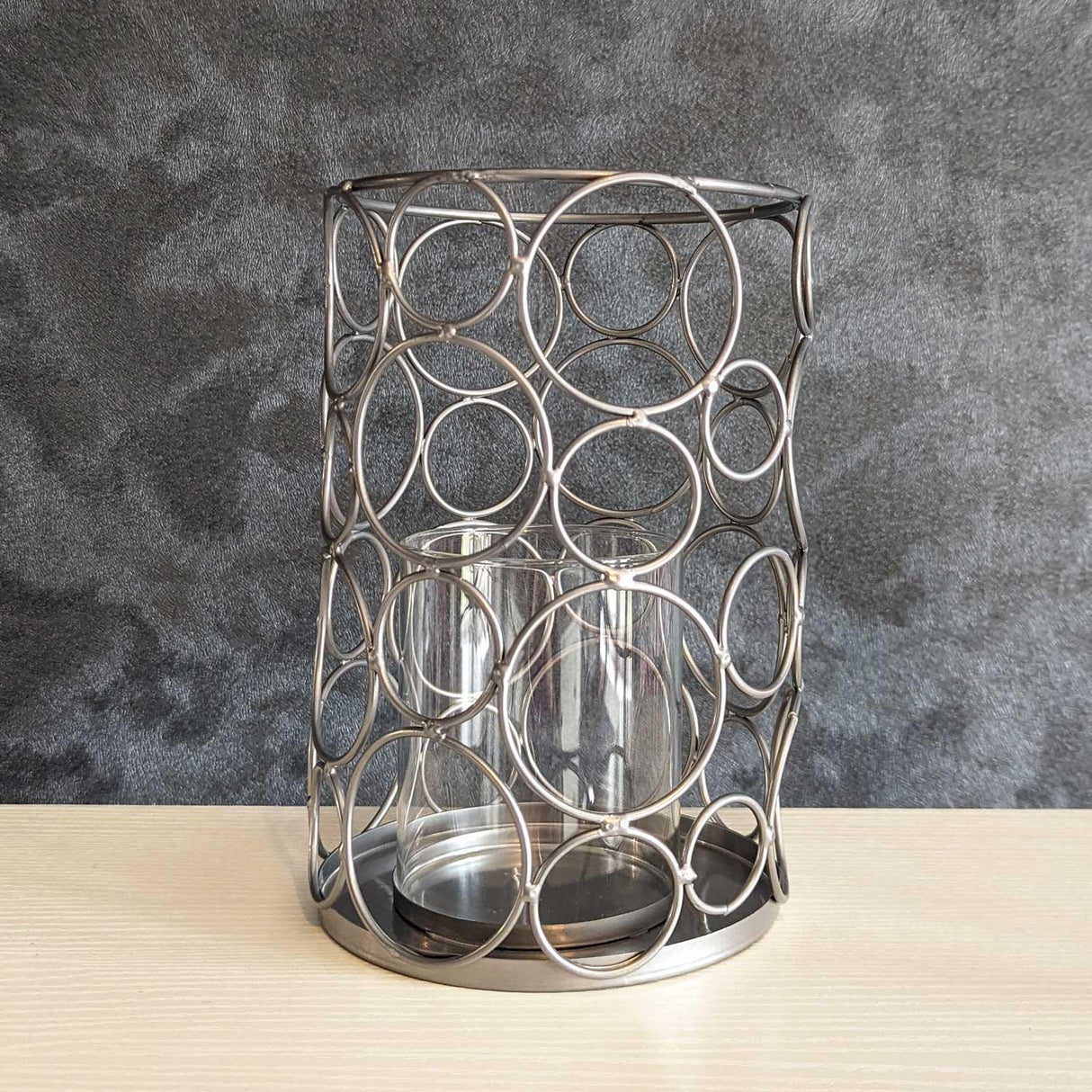 Tall Circles Candle Holder