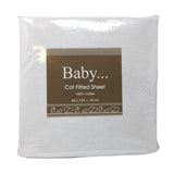 Jersey Cotton Fitted Sheet White