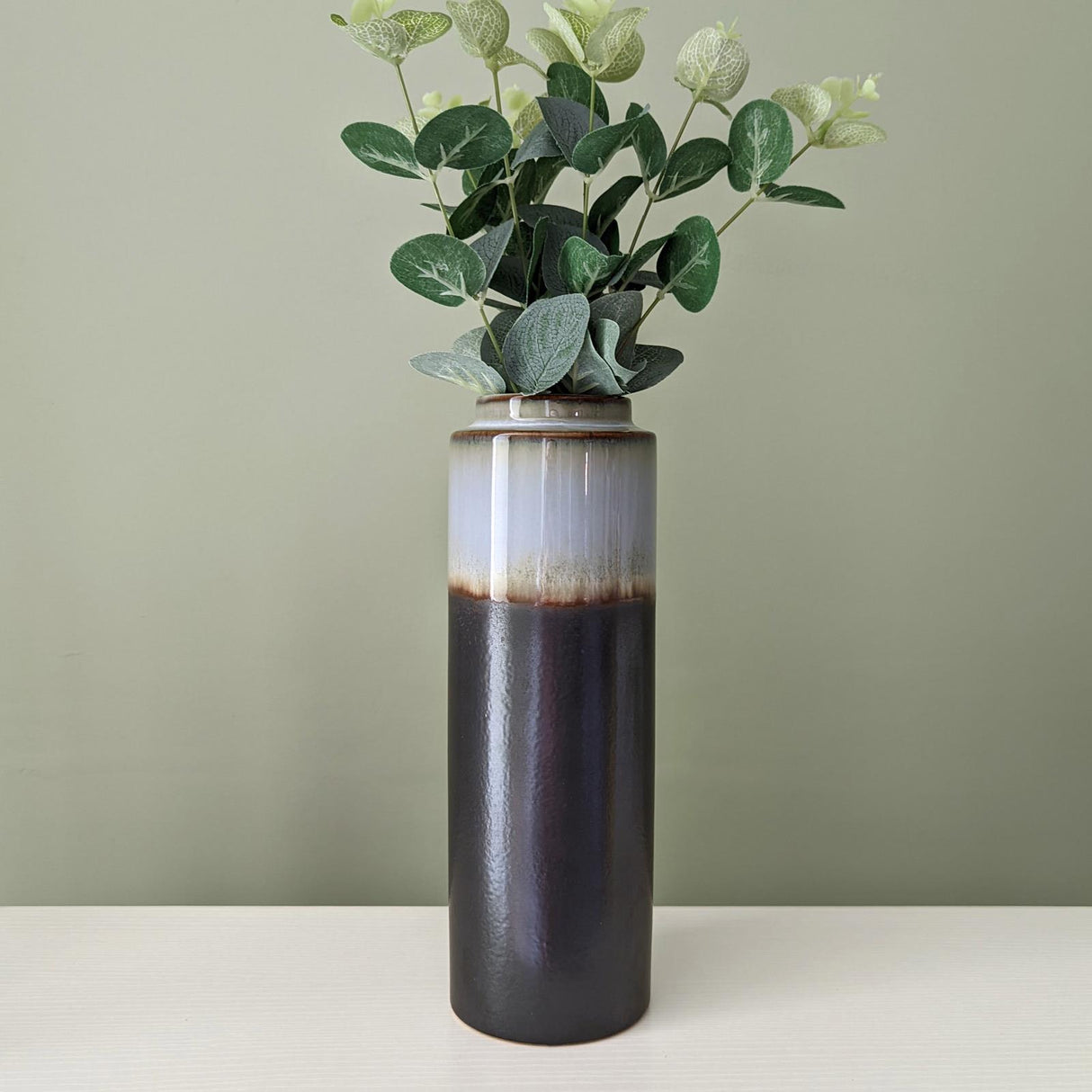 Grey Glaze Bottle Vase