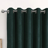 Canterbury Blackout Eyelet Curtains Dark Green