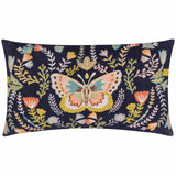 Mirrored Butterfly Embroidered Cushion Cover