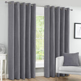 Canterbury Blackout Eyelet Curtains Grey