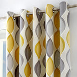 Lennox Cotton Eyelet Curtains Ochre