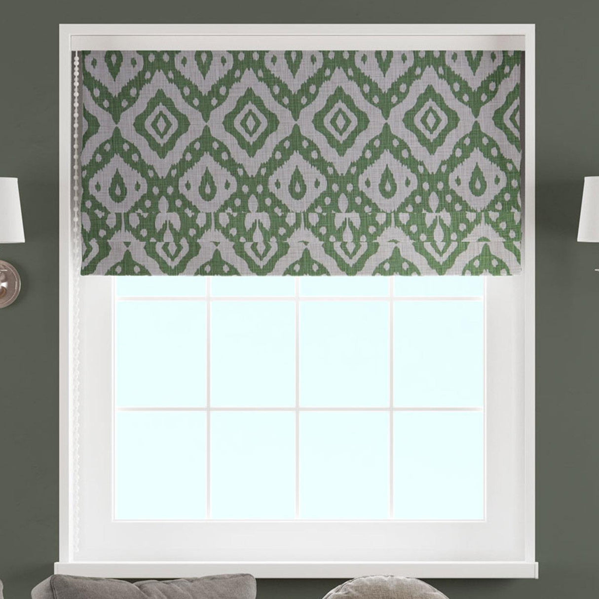 Marrakech Emerald Made To Measure Roman Blind