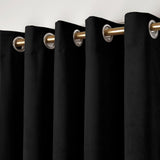 Montrose Blackout Eyelet Curtains Black