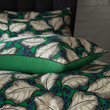 Magali Tropical Emerald Cotton Sateen Pillowcase Pair