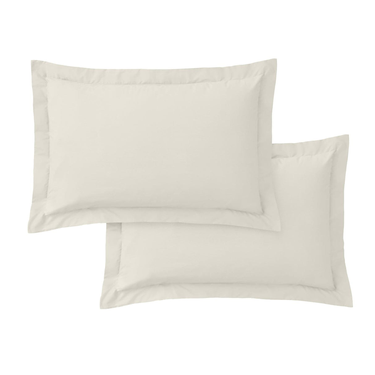 200TC Cotton Percale Oxford Pillowcases Natural