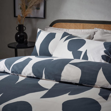 Meta Abstract Cotton Rich Dusk Duvet Cover Set