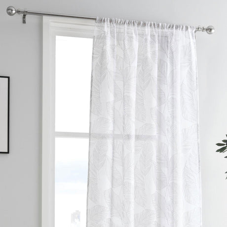 Matteo Leaf Voile Curtain Panel