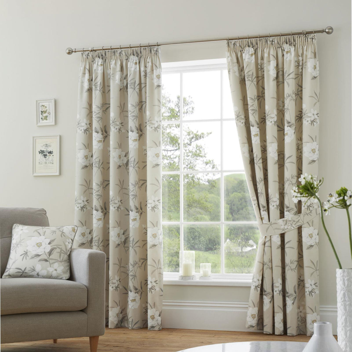 Eve Tape Top Pencil Pleat Curtains