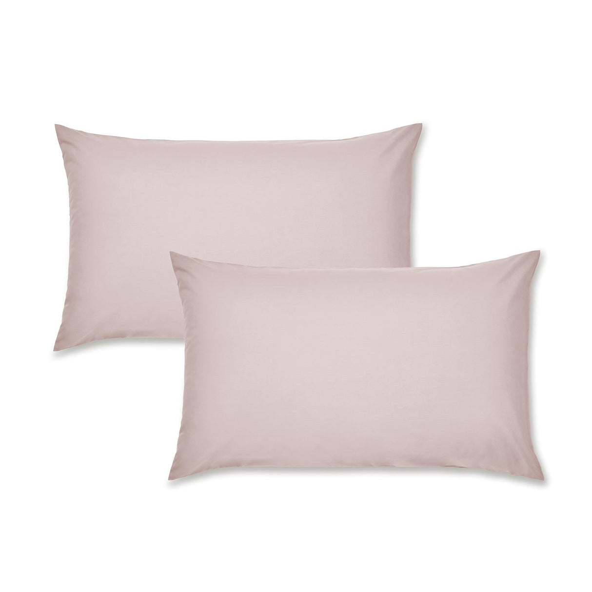 Easy-Iron Percale Pillowcase Pair Blush