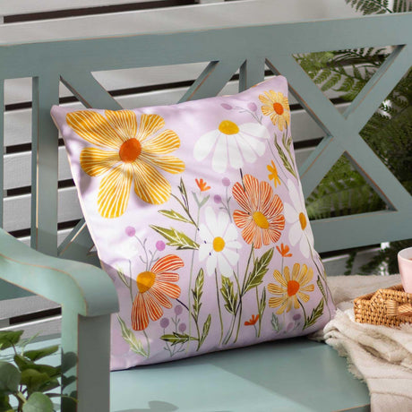 Wylder Nature Wildflowers Outdoor Cushion Cover 43cm x 43cm (17"x17")