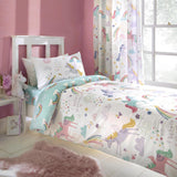 Rainbow Unicorn Kids Duvet Cover Set