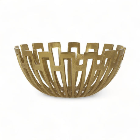 Tarbet Gold Geometric Bowl