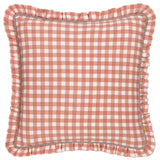 Maude Gingham Reversible Cushion Cover Rose