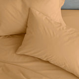 Easy-Iron Percale Pillowcase Pair Caramel