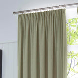 Dijon Blackout Tape Top Curtains Green