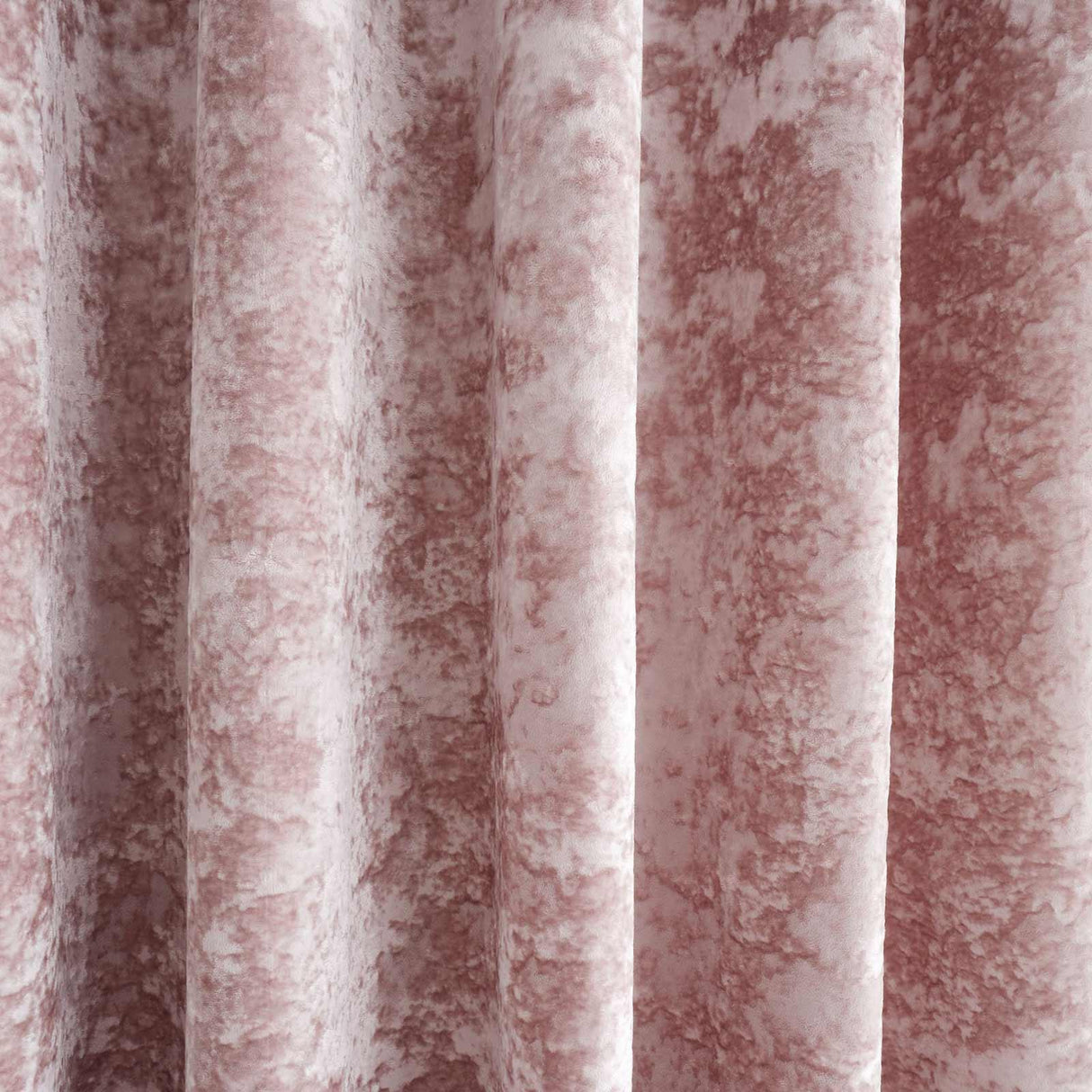 Crushed Velvet Eyelet Curtains Blush