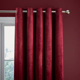 Kingsley Matt Velvet Eyelet Curtains