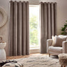 Heavy Chenille Room Darkening Eyelet Curtains