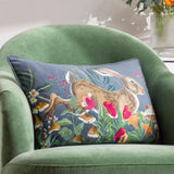 Wylder Nature Wild Garden Leaping Hare Cushion Cover 40cm x 60cm (16"x24")