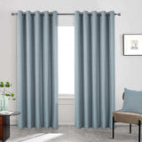 Woolacombe Blackout Eyelet Curtains Duck Egg