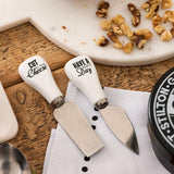 Pun & Games Set of 4 Cheese Knives