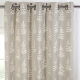 Esher Fern Eyelet Curtains Silver