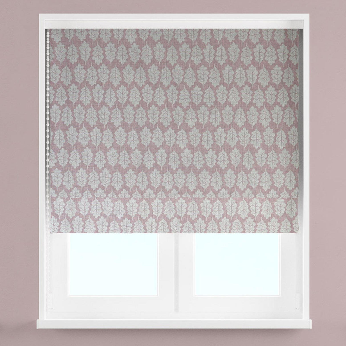 Oak Leaf Rose Made To Measure Roman Blind