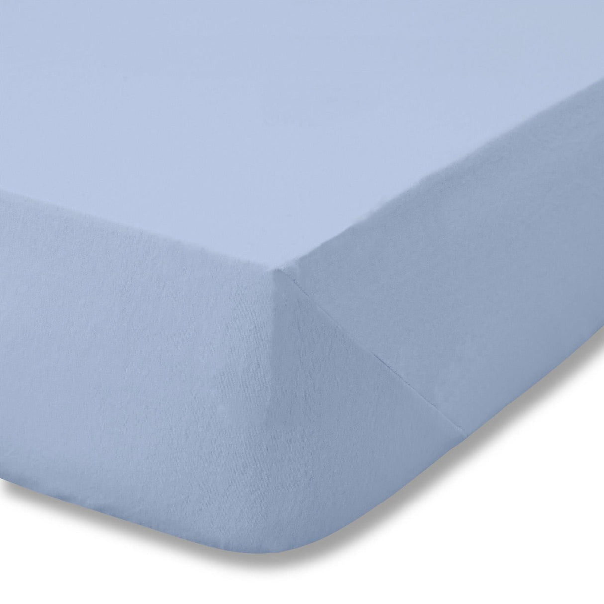 Brushed Cotton Flannelette Fitted Sheet Lansfield Blue