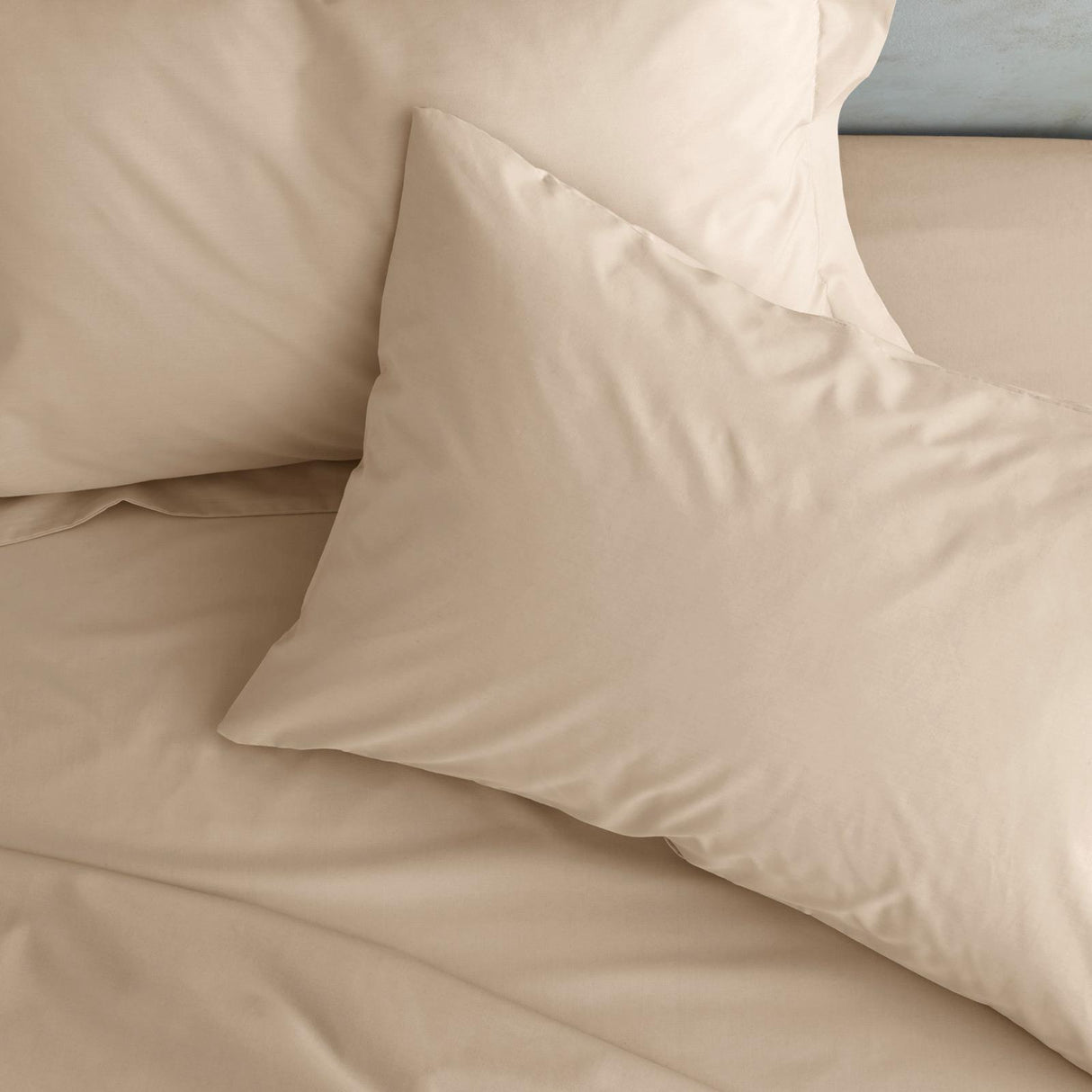 Easy-Iron Percale Pillowcase Pair Natural