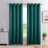 Athos Blackout Eyelet Curtains Green