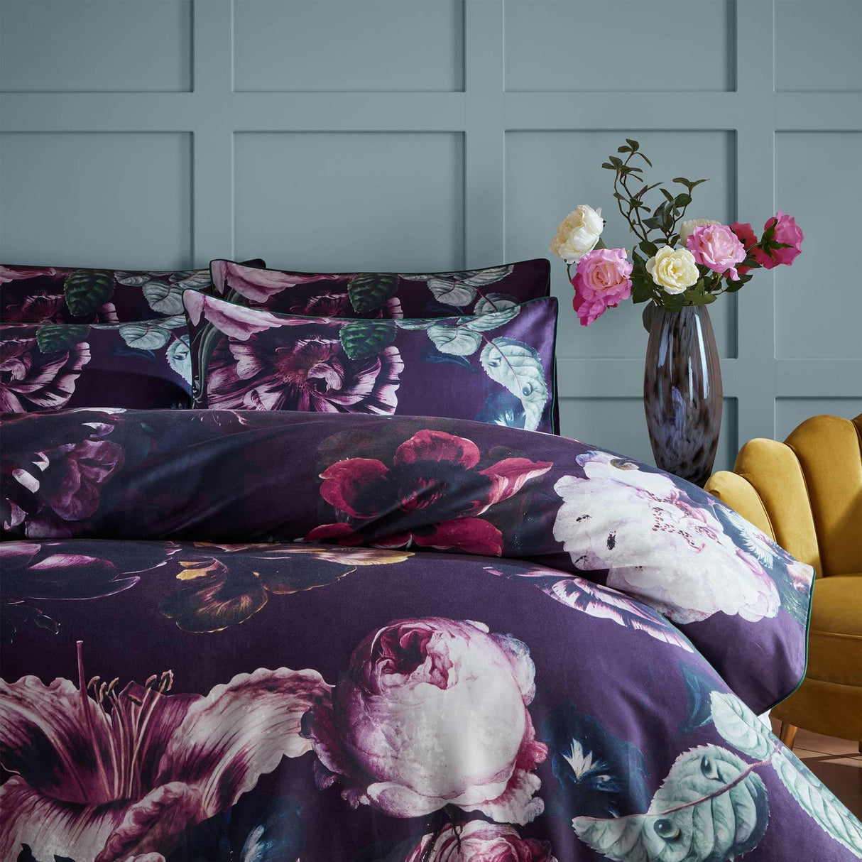 Cordelia Floral Duvet Cover Set King