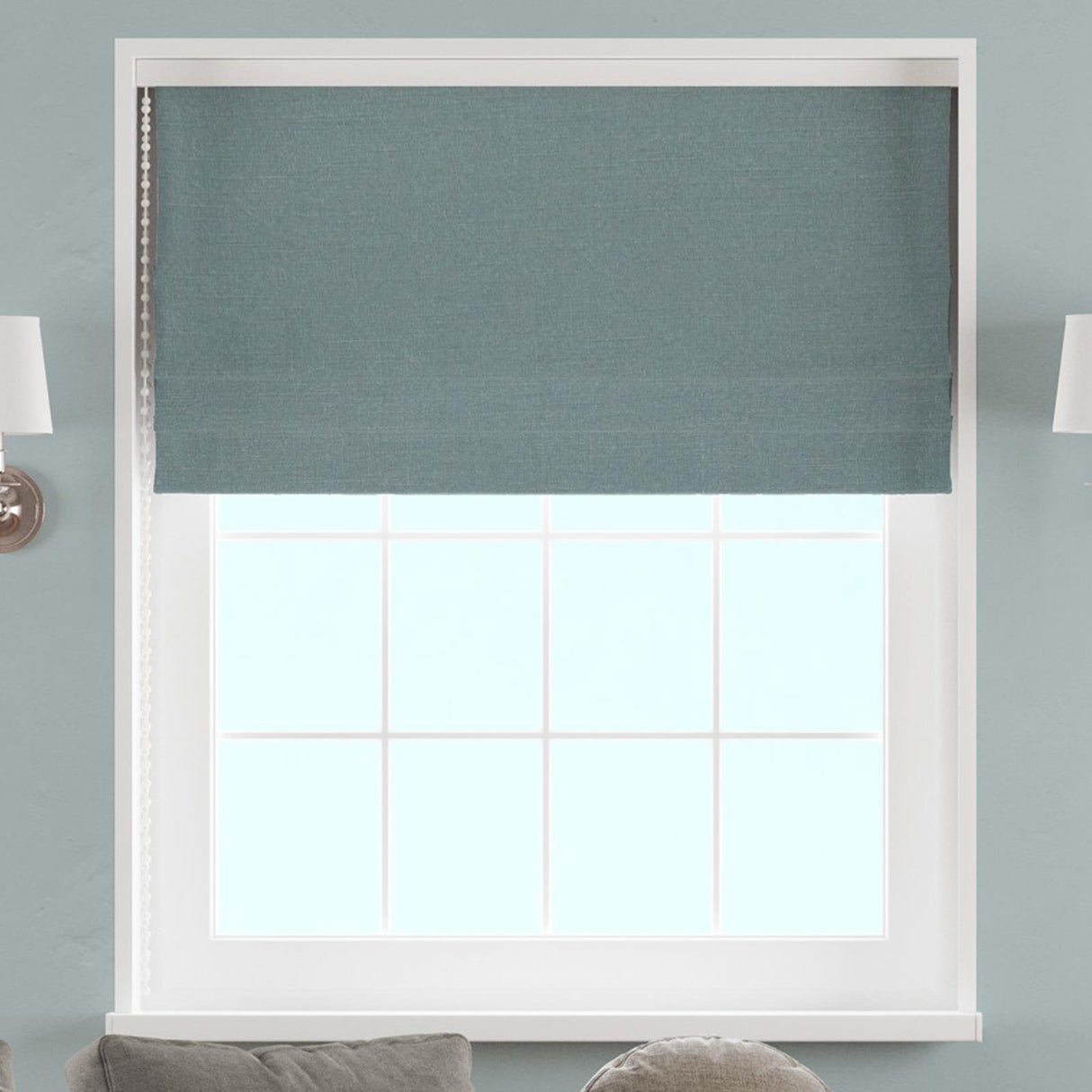 Dharana Saltwater Made To Measure Roman Blind