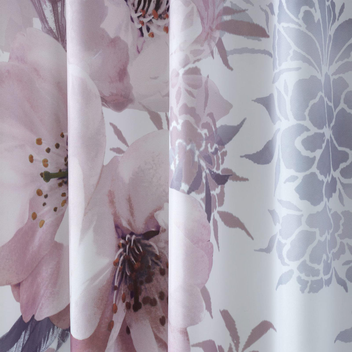 Dramatic Floral Shower Curtain