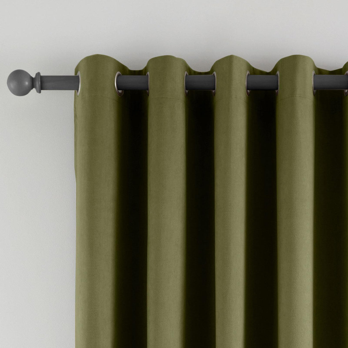 Wilson Velvet Blackout Thermal Door Panel Olive