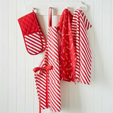 Christmas Candy Cane Tea Towel 4 Pack